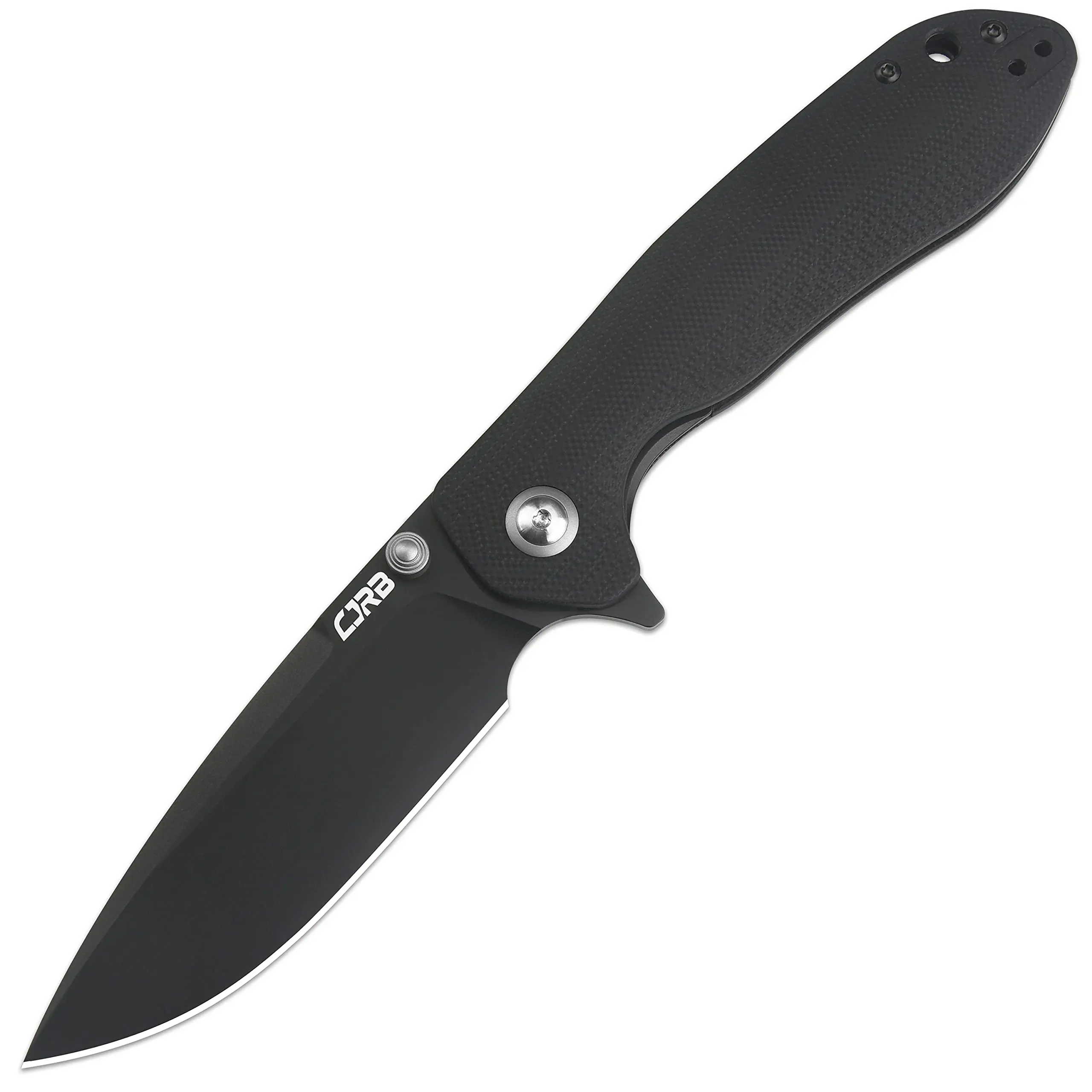 CJRB CUTLERY Pocket Knife Scoria AR-RPM9 Powder Steel Black PVD Blade Black G10 Handle Tactical Knife Folding Knife EDC Knife fathersdaygift