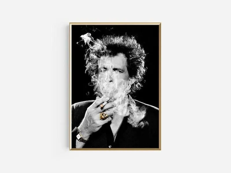 Keith Richards  Print, Iconic Rock Star Wall Art,  Keith Richards Legendary Art Poster