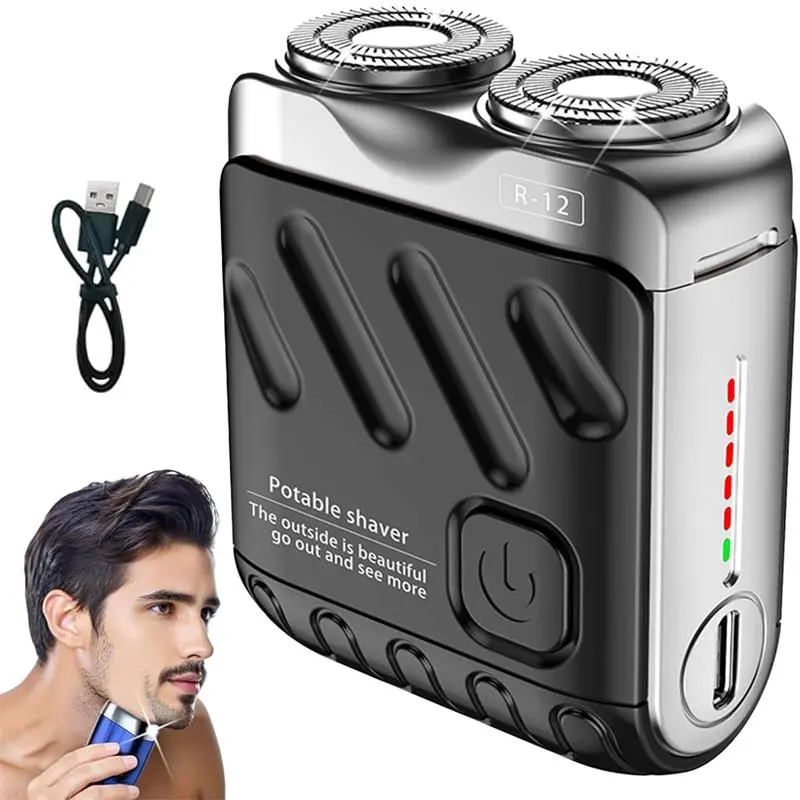 R-12 Luggage Electric Shaver,Beard Shaver Mini and Portable Suitcase Design,Razor USB Rechargeable One-Button for Home Travel Comfort Water Proof,2026 New Beard Shaver Father'sday Gift Shaving Products