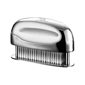 【5 years warranty】Gourmet Easy Stainless Steel Meat Tenderizer Machine Ultra Sharp Blade No Assembling Required for Perfectly Tender Meat