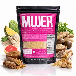 Herbalista MUJER Daily Fiber 16oz (456g) for Women – Premium Natural Blend with Nopal, Maca, Chia, Monk Fruit, Flax & More | Easy Mix Powder for Any Drink