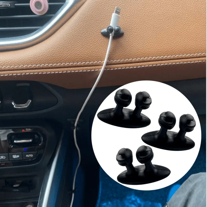 Car Dashboard Hook Clasp Clamp Holder Auto Interior Accessories Headphone Line Organizer Phone Charger Cable Manager