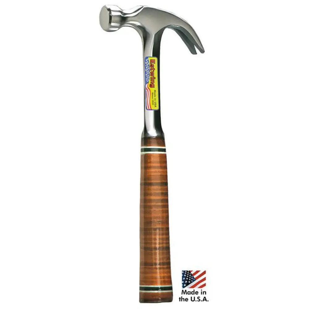 EstWing E20C 20 oz Curve claw hammer with leather grip