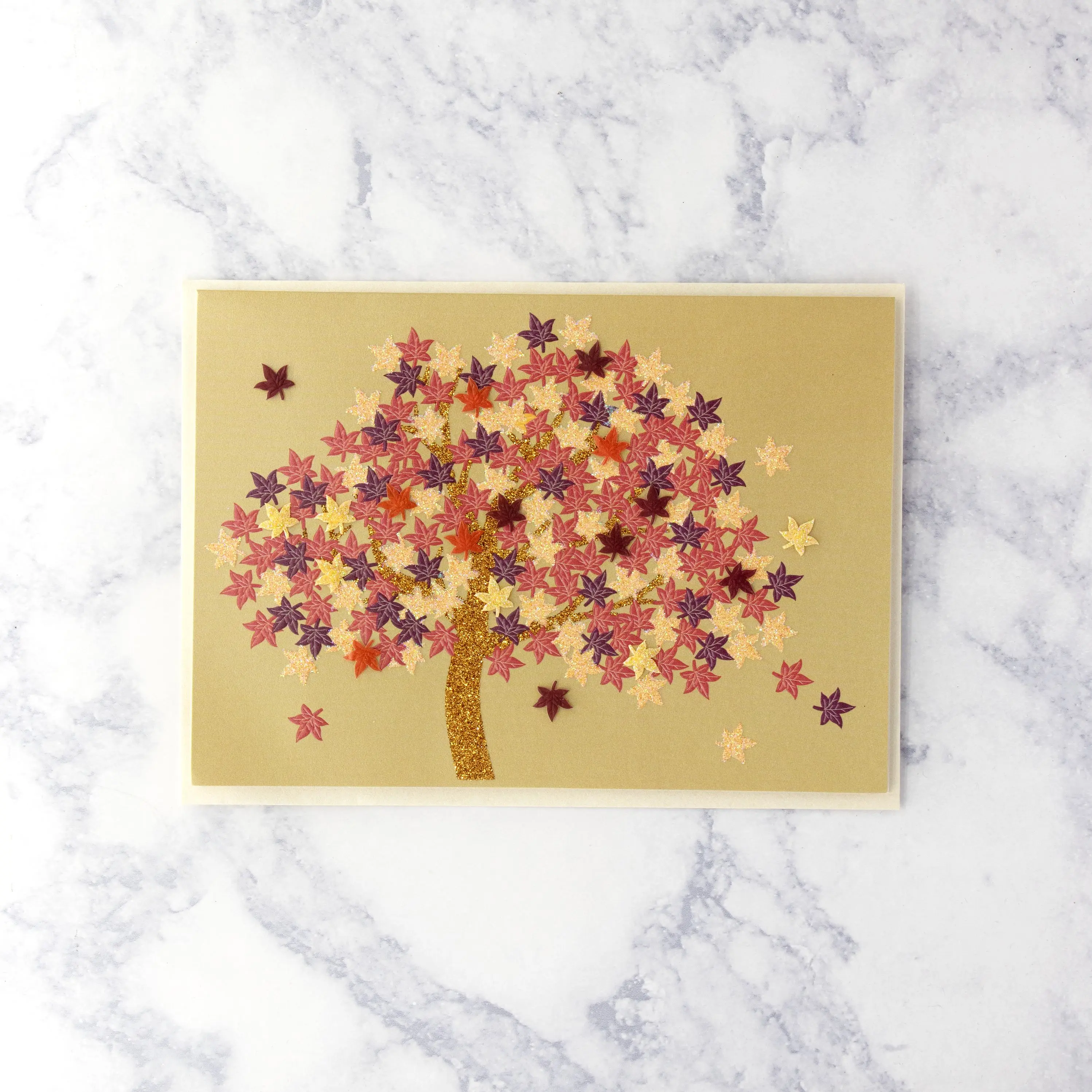 Fall Maple Tree Thanksgiving Card