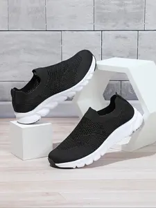 Men's Mesh Breathable Lightweight Slip on Sneakers, Casual Comfortable Sports Running Shoes, Outdoor Sports Shoes for Daily Wear