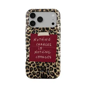 leopard print slogan phone Cases For iPhone 17 16 15 14 13 12 Promax Pro Plus, hard shell protection ,best Gift