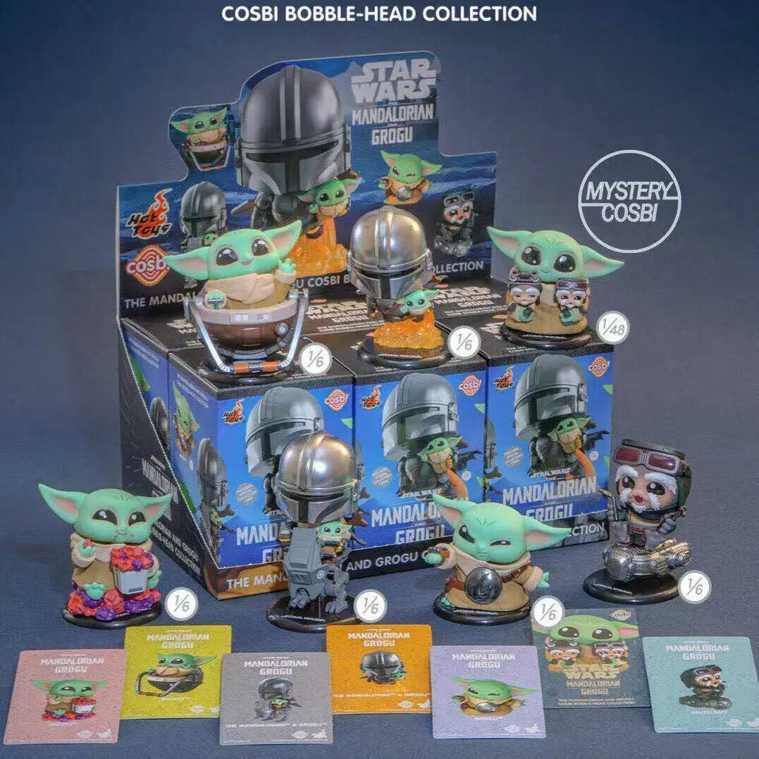 RUMI Hot Toys x Star Wars | The Mandalorian & Grogu Cosbi Collection Mystery Blind Box | Cute Bobble-Head Figures |1/48 Secret Rare Chase Chance