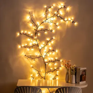 5.9ft Rattan-shaped LED Lights, USB-powered ambient lights, suitable for bedroom and living room decoration. Featuring a flexible and moldable design, they can be freely matched for various scenarios and create a warm and dreamy home atmosphere.