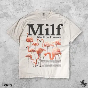 Man I Love Flamingos Vintage T-Shirt, Funny Bird Meme Graphic Tee, Retro Animal Lover Shirt, Humor Wildlife Gift, Unisex 90s Y2K Style Top