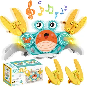 Alritz STEM Gear Crab Building Toy for Kids | Electric & Manual Dual-Mode Playset | Fun Learning Gift for Boys & Girls Age 3+ | Perfect for Birthdays