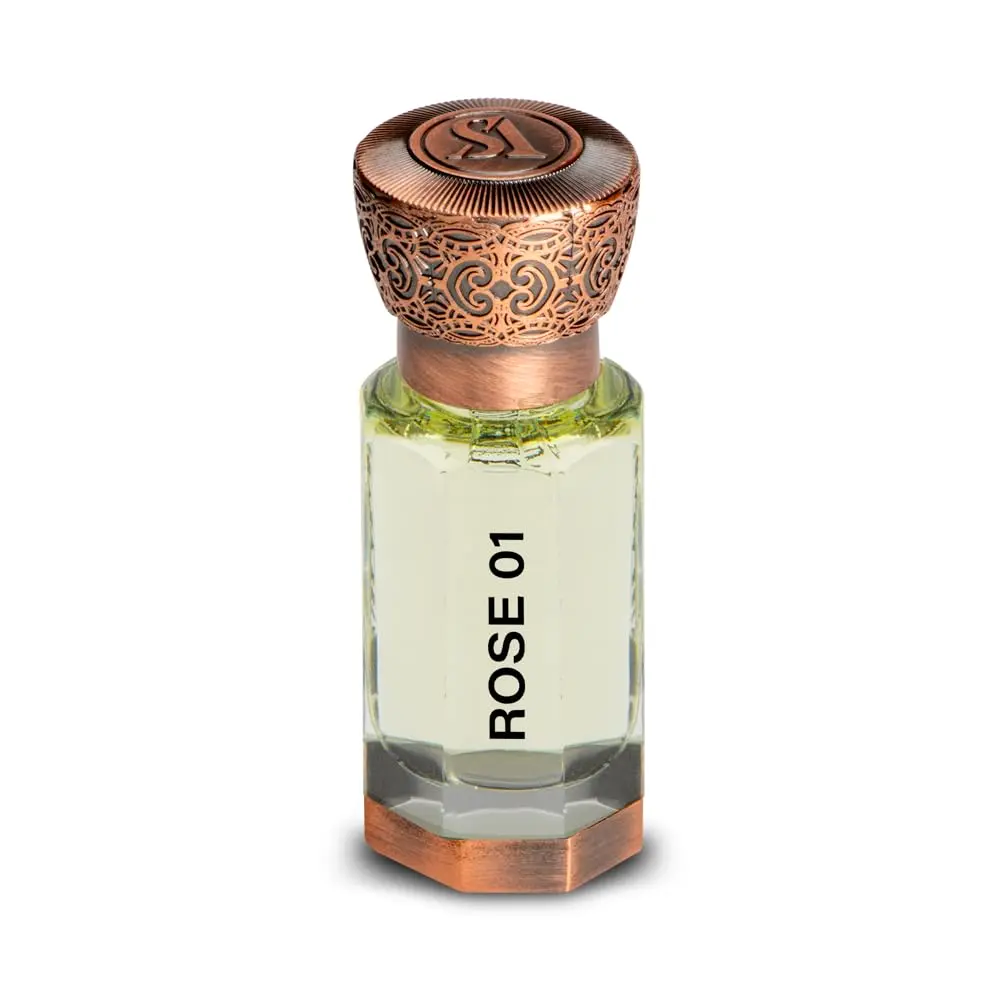 Swiss Arabian ROSE 01 Concentrated Perfume Oil 12ML – Floral Fruity Rose Lychee Vanilla Musk Scent – Long Lasting Attar Unisex