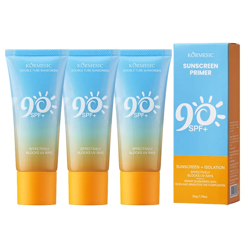 KORMESIC Super Sunscreen SPF 90, Face High Protection Sweatproof Sunscreen, Face and Body Sunblock Facial