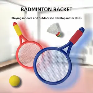 Badminton Racket Set for Two Players, Interactive Outdoor Sports Gear, Durable Design with High Elastic Mesh, Non-Slip Handle for Easy Grip, Badminton Equipment