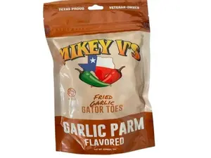 Garlic Parmesan “Gator Toes” – Deep-Fried Garlic Snacks, Crunchy Cheesy Bites, 3.9 oz Bag
