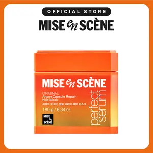 Perfect Argan Capsule Repair Hair Mask (6.34 oz / 180 g) | Mise En Scène | Korean Hair Mask for Damaged & Dry Hair, Intensive Repair, Shine & Smoothness, Home Care Treatment