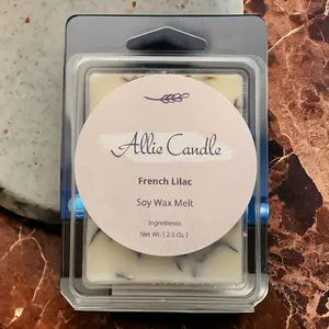 French Lilac Melt, 100% Soy, Handmade, Food/Bakery Scent, Essential Oil, Eco-friendly,  2.5 Oz Scented