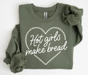 [SALE UP TO 50% + FREE SHIP] - Hot Girls Make Bread Sourdough Shirt, Homemaking Sweatshirt, Sourdough Starter Tshirt, Homesteading Gift for Mom, Sourdough Gift for Bakers