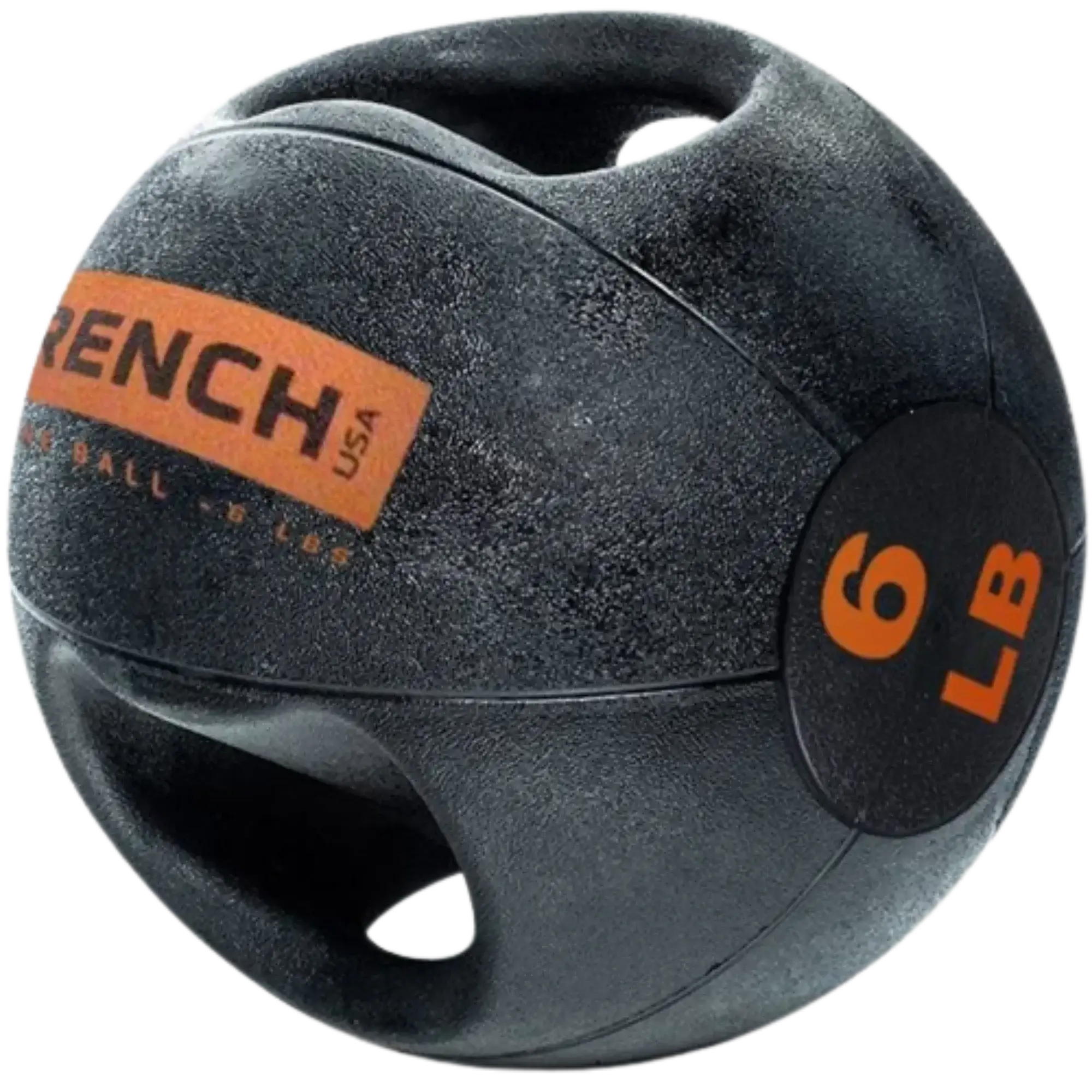Dual Grip Medicine Ball, 6 lb Textured Rubber Ball for a Stable Grip - Multifunctional Strength Training Workout Equipment for Core Fitness, Multifunctional Fitness Equipment, Home Workout Equipment