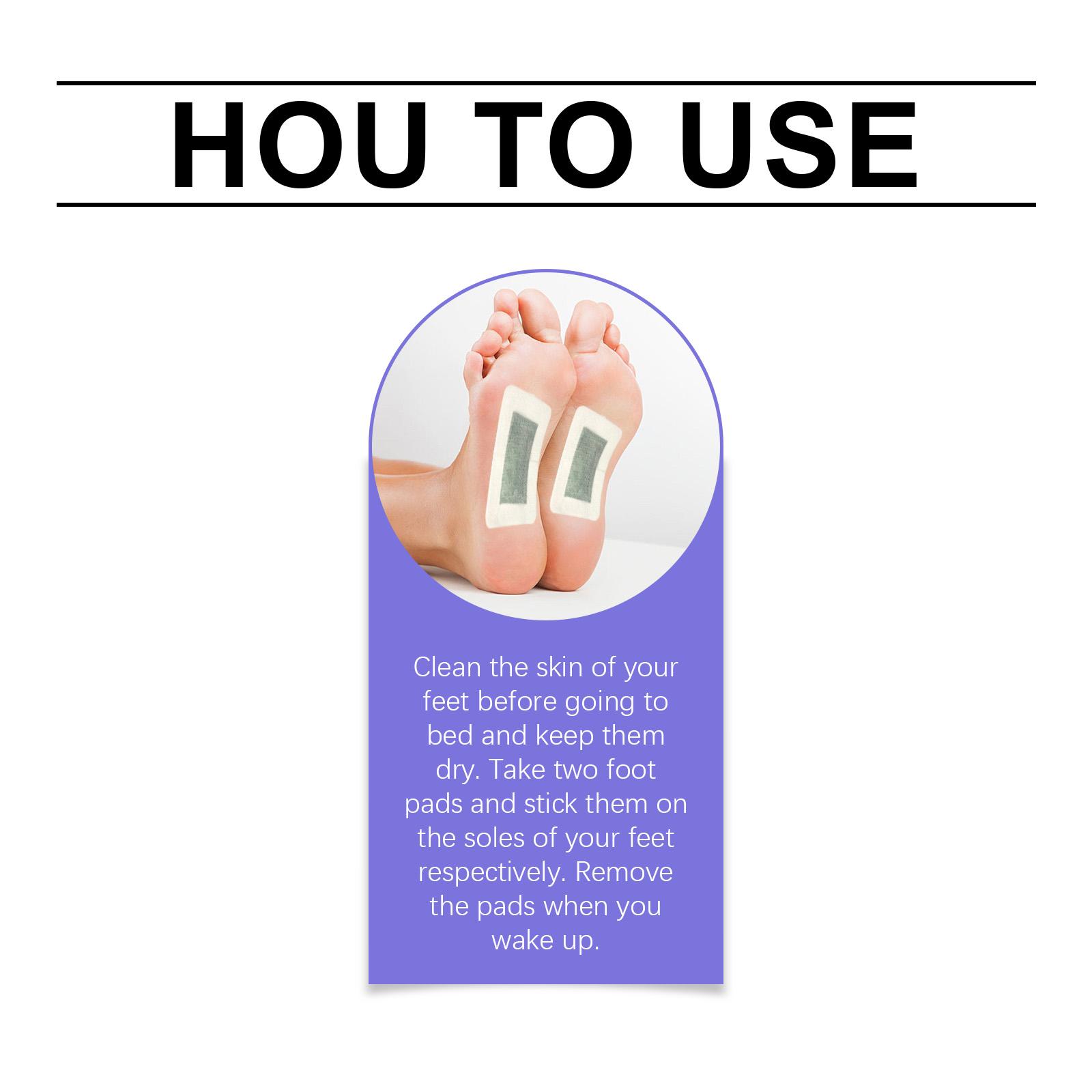 Relaxing Foot Spa Patches for Achy Feet. Deep Cleansing Foot Pads for Stress Relief & Better Sleep, Enriched with Magnesium Glycinate & Valerian Root - 10 Patches