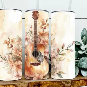 Floral Guitar Tumbler Floral Guitar Tumbler