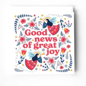 1pc Christmas card with Bible scripture