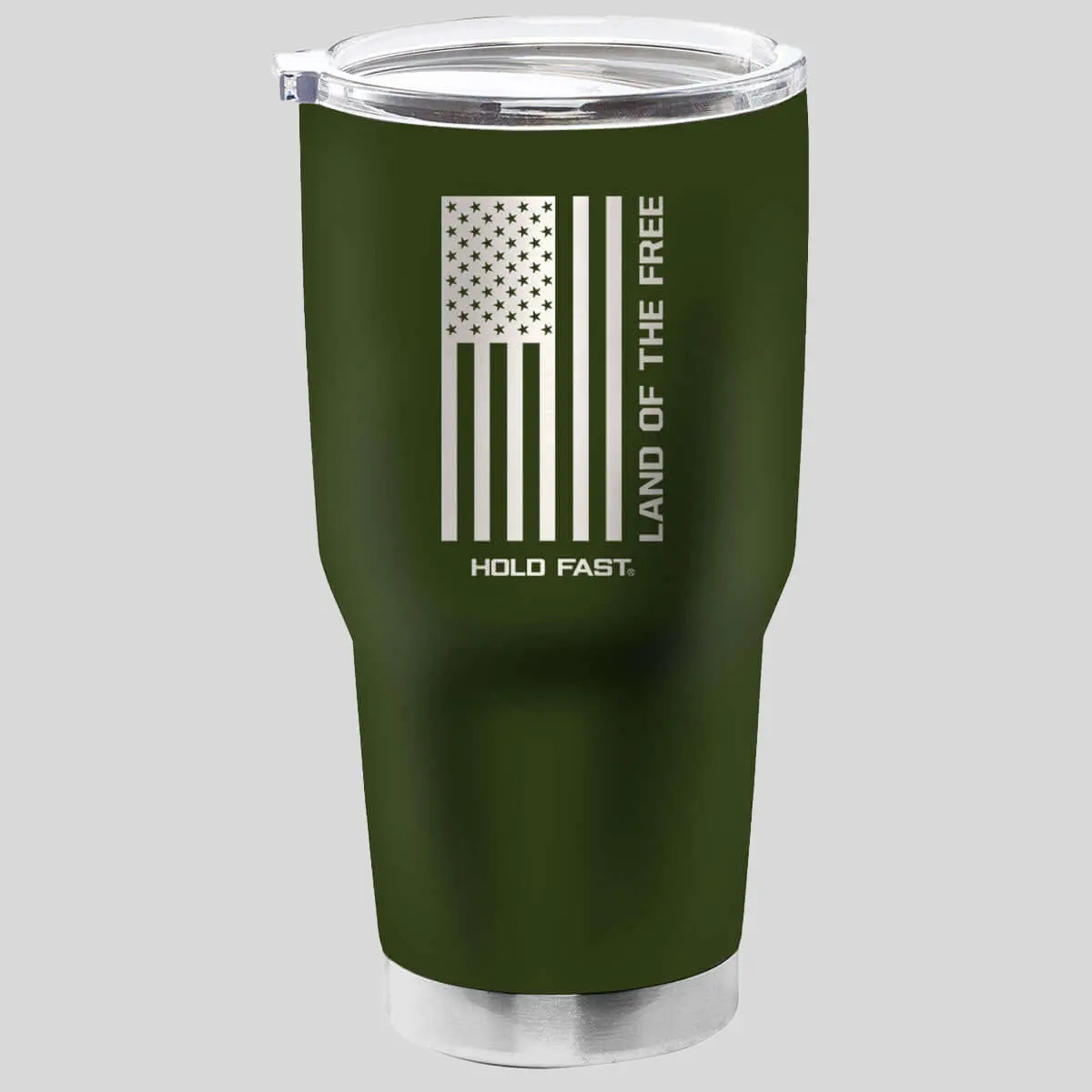HOLD FAST Land Of The Free 30 oz Stainless Steel Vacuum Flask - Coffee Mug with Lid, 500-1000 ml Kitchenware Drinkware