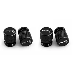 4pcs Metal Tire Valve Stems Cap for Dodge Srt Journey Charger Challenger Avenger Caliber Nitro Durango, Car Tyre Rim Stem Covers