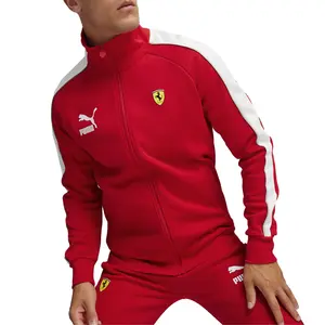 PUMA Mens Scuderia Ferrari Race Iconic T7  Athletic Outerwear Casual - Red