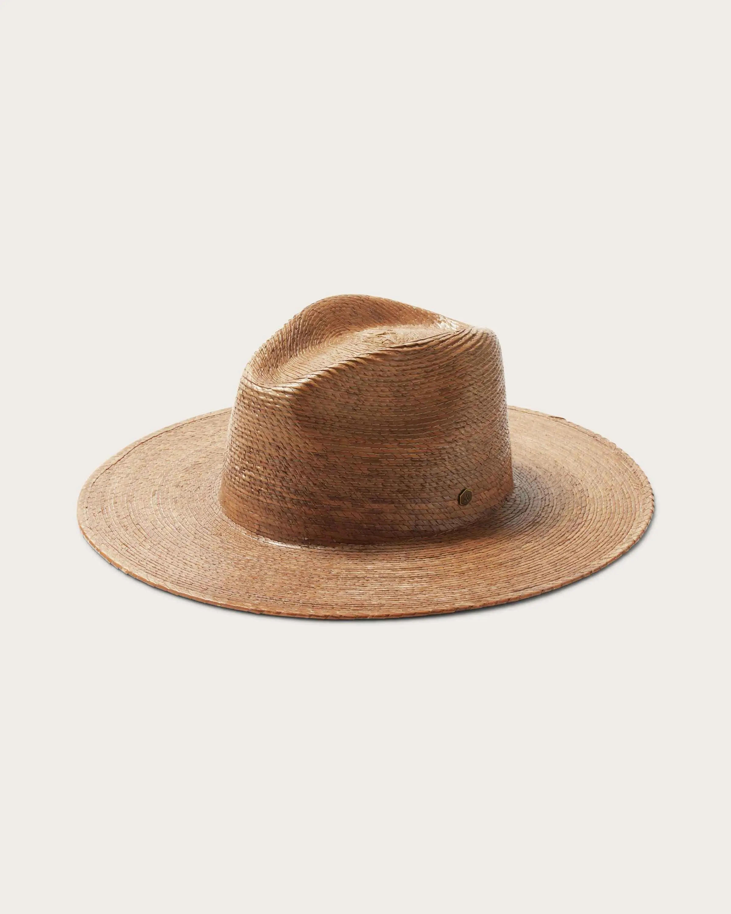 Madero Fedora Straw Hat in Toast Flat Brim Hat Relief Hat