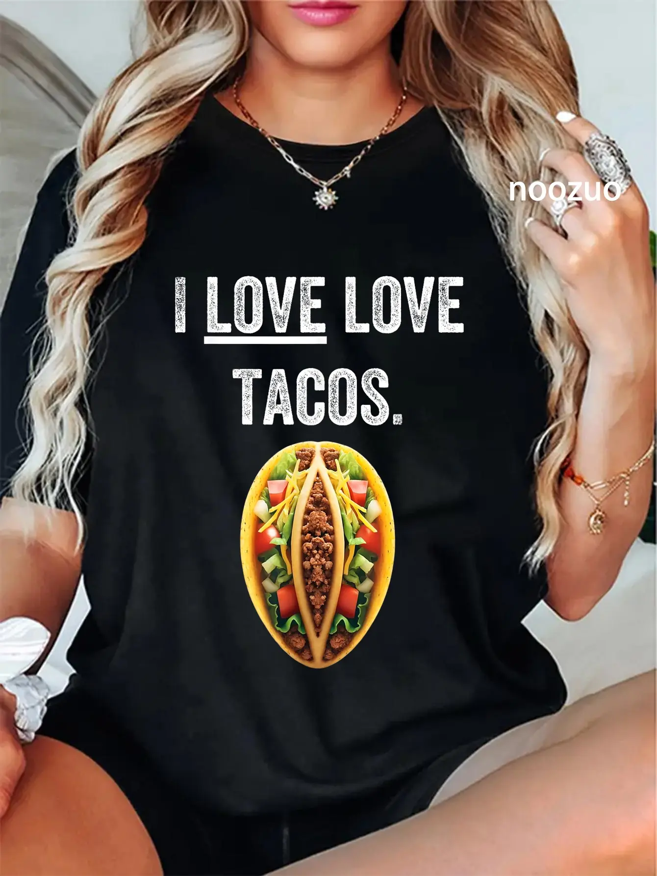 Casual Taco Graphic T-Shirt, Unisex Funny 100% Cotton Crewneck Short Sleeve for Everyday Wear or Cinco de Mayo, Shortsleeve, Tshirt, Streetwear, Vintage
