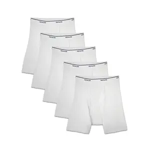 Fruit of the Loom Mens Classic 5-Pack White Boxer Briefs