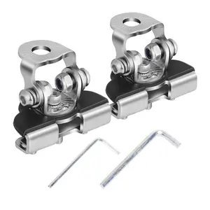 LED Light Bar Mounting Bracket, 2PCS Universal Adjustable Pillar Hood Led Work Light Mount Bracket Clamp Holder for Off Road Jeep Truck SUV Installing Without Drilling Installation Van Accessories Motorcycle Stand Lift