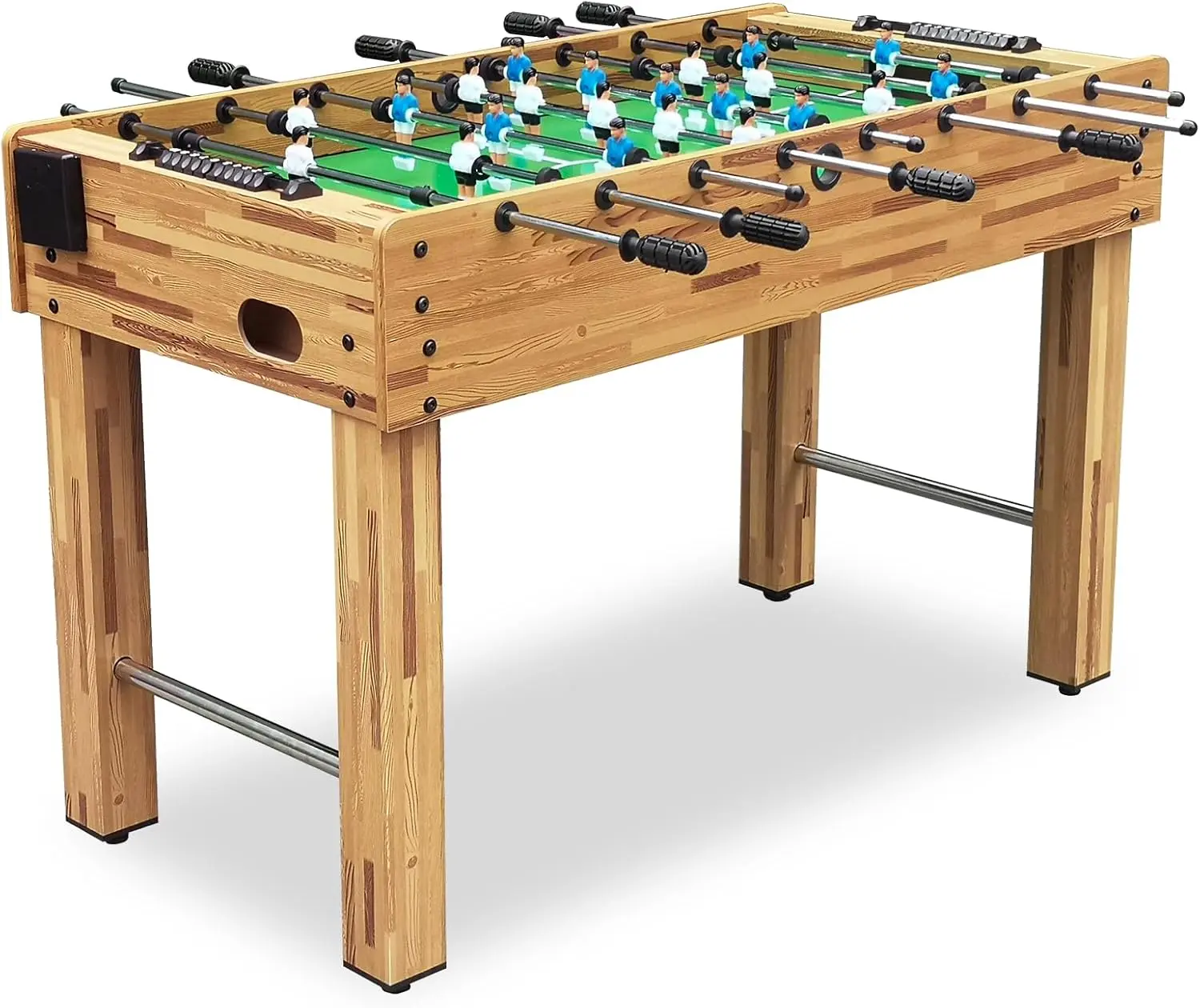 Foosball Table, 55/52/48 Large Size Soccer Game Tables for Adults & Kids, Table Games Includes 2 Foldable Cup Holders & 2/4 Balls with Sturdy Leg Levelers