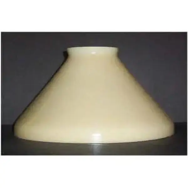 Nu Gold Glass Gas Lamp Shade – 9½" Wide, 5½" Height, 3¼" Fitter