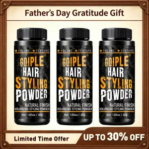 【Father's Day Gratitude Gift】3Counts Hair Styling Powder 1.05oz Natural Look Styling for Men Volumizing & Texturizing Powder Flexible Hold Easy to Apply Texture with No Oil/Greasy/Residue