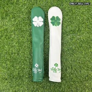 Golf Alignment Stick Cover, Classic Clover Design Alignment Sticks Holder, Golf Club Protector, Golf Accessories for Men & Women, Golf Equipment