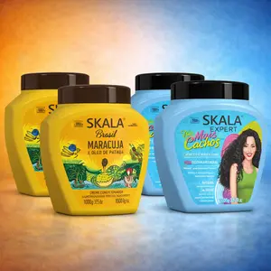 Skala Expert Viral Brazilian Curly Hair Care 4-Pack: 2 Maracuja + 2 Blue Mais Cachos (35.2 oz Each) –  curly hair Haircare