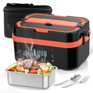 Cordless Electric Lunch Box for Adults, 30000mAh & 100W Fast Heating Food Warmer, 1.35L Leak-Proof Container, Adjustable Temp & Keep Warm for Office, Travel, Camping, Truck