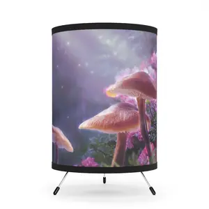 Tripod Lamp with High-Res Printed Shade, US\CA plug