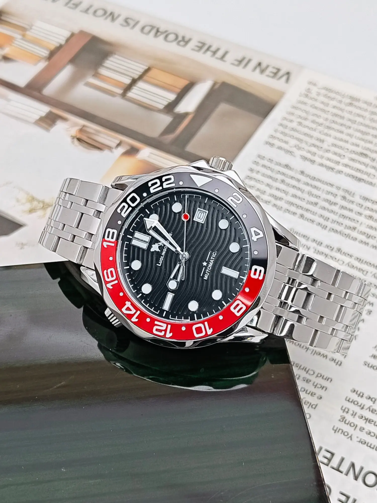 Top Luxury Business Men's Mechanical Watch, New High-End Luxurious Men's Automatic Mechanical Watch, Stainless Steel Strap, Round Dial Analog, Calendar Fashion Casual, Business Fashion Watches