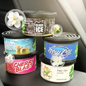 60-Day Fiber  Air Freshener Can - 12 Scents Include Coconut, Vanilla, New , Lemon, Cherry, Jasmine, for Auto Home Odor Eliminator, Car Fragrance