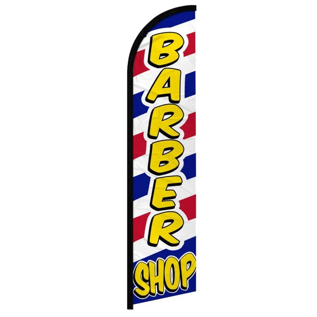 Barber Shop Letter Windproof Banner Flag - Festive Party Decorations Backdrop, Outdoor Banners for Home Use, Party Decorations Banners