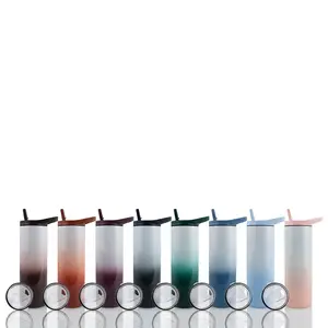 20oz Sublimation Blank Duo Skinny Tumbler - Winter Wonderland Collection