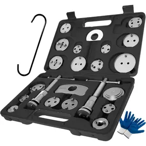 Brake Caliper Tool Heavy Duty Brake Caliper Compression Tool Black 24pc