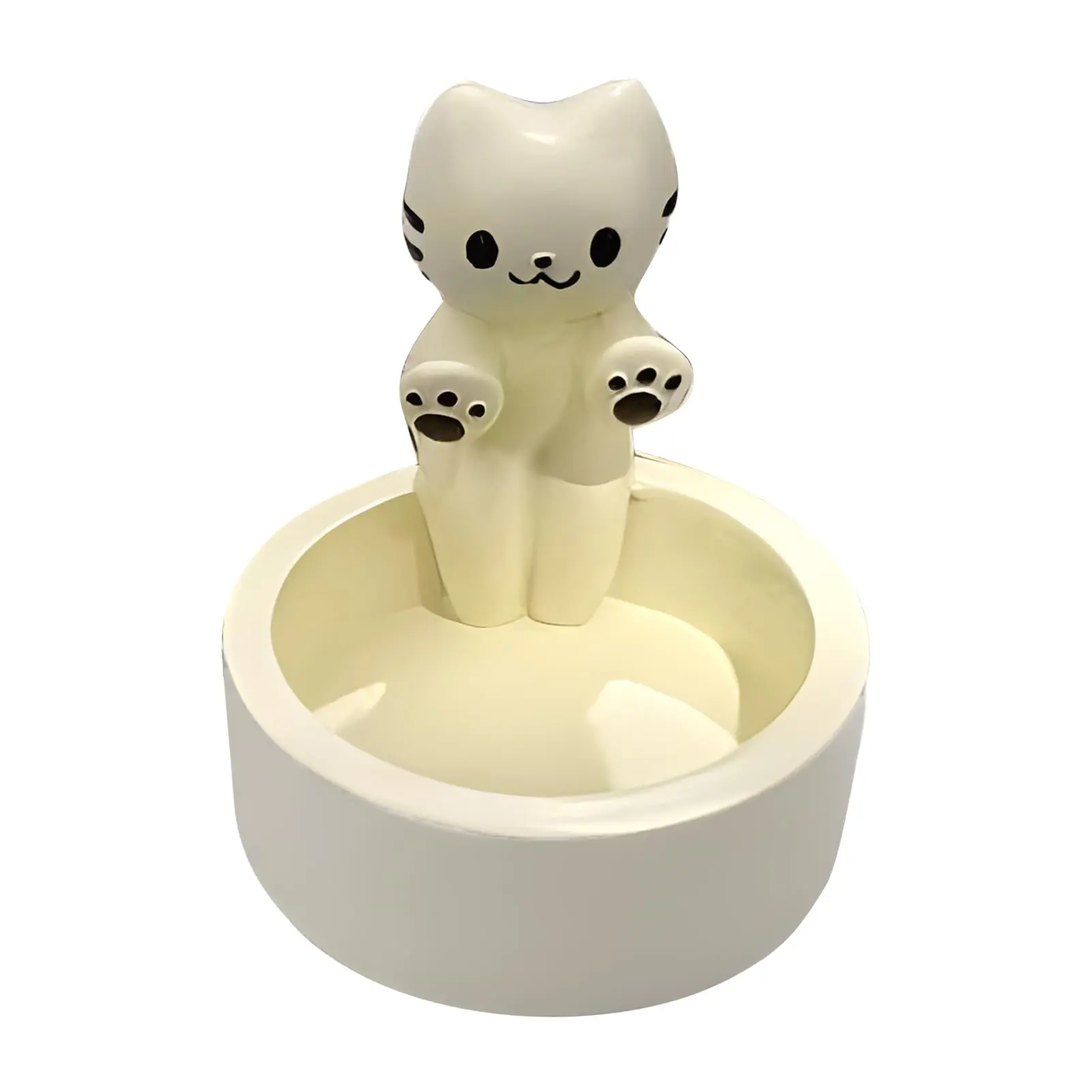 Handmade Ceramic Cat Candle Holder, Cartoon Roasting Claw Kitty Light Stand, Cozy Home Decor Accent Piece, Perfect Gift for Cat Lovers, Ornaments, Room Decor