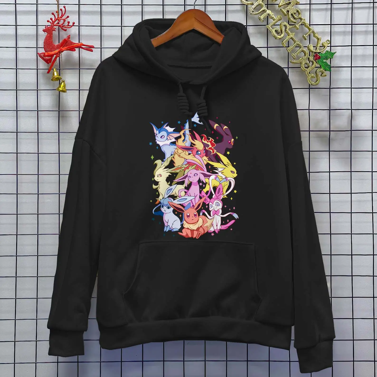 Eevee Evolution Funny Hoodie Shirt Kawaii Shirt Eevee Lover Radiance Tee Anime Shirt Gifts Cotton Menswear
