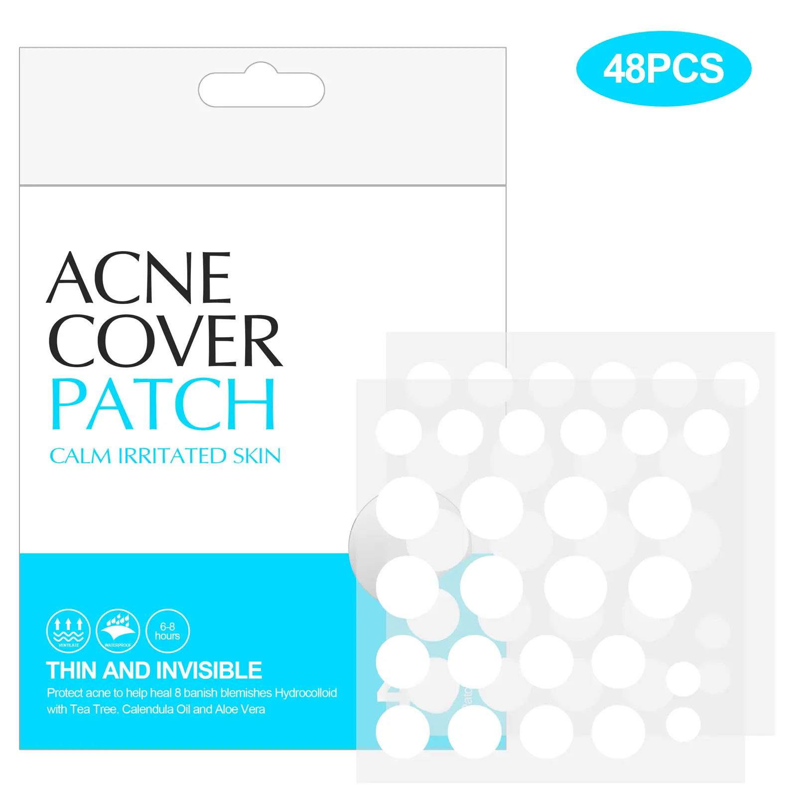 48 Packs Pimple Patches for Large Breakouts, Zit and Blemish, Large Acne Patches Skincare Blend Hydrocolloid Skin Repair, Birthday Gifts for Friends a
