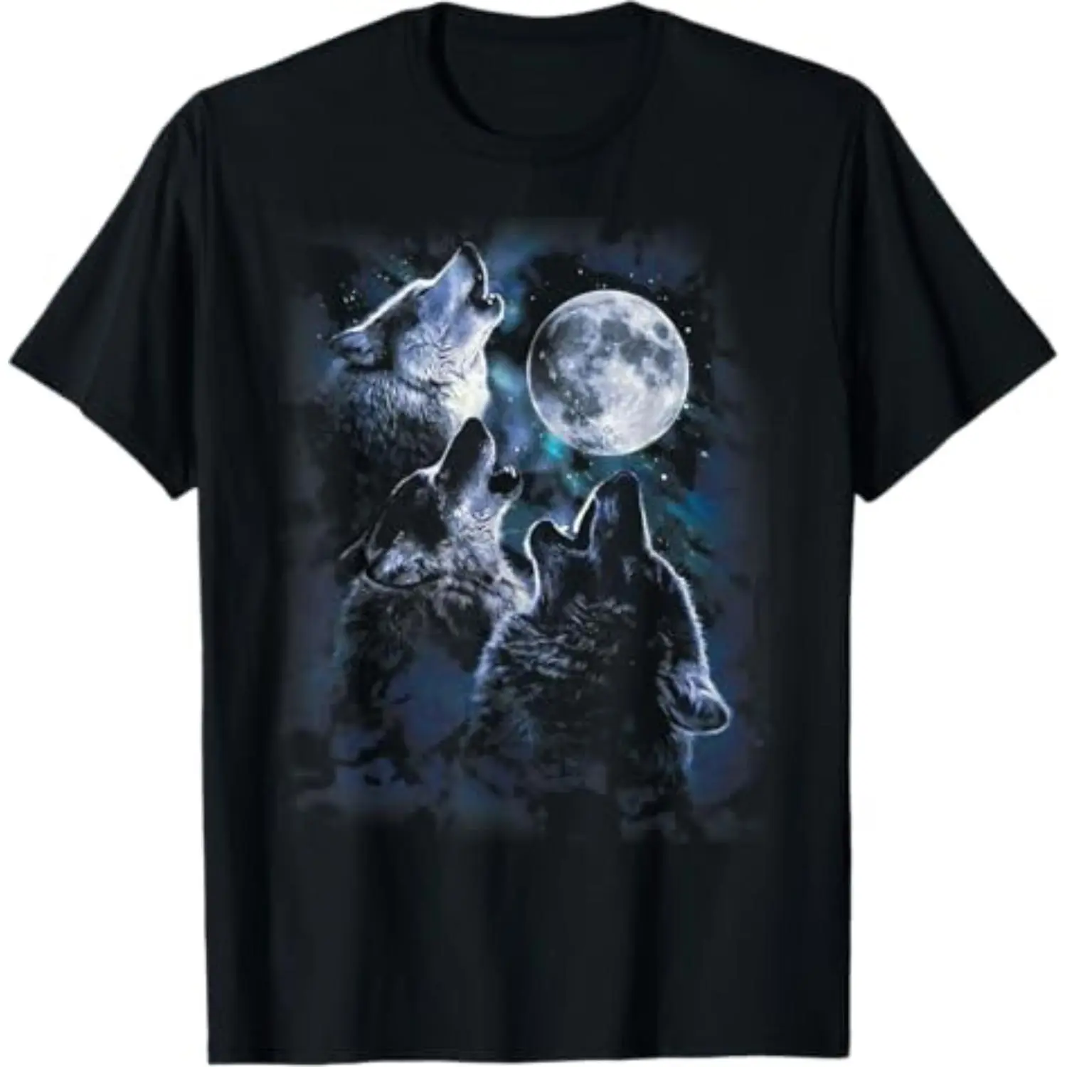 Summer t Shirts Wolf Howling At The Moon T-Shirt Wildlife Wolves Lovers Men T-Shirt