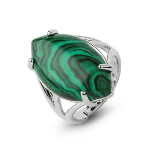 Malachite Peaceful Energy Adjustable Ring, Malachite, Peaceful Energy, Adjustable Ring, Healing Powers, Anxiety Relief, Stress Relief, Genuine Stones, Premium Quality, Comfort-Fit, Resizable Ring, Emotional Balance, Gift Idea.