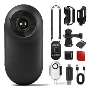 Mini Body Camera with Audio and Video Recording for Snorkeling(Black) | 1" Screen,16GB Memory Card,Wearable,Waterproof,Thumb-size,Action Cam,Necklace Camera,POV,Hiking,Diving,Sports,Running,Surfing Brand: Frelisty